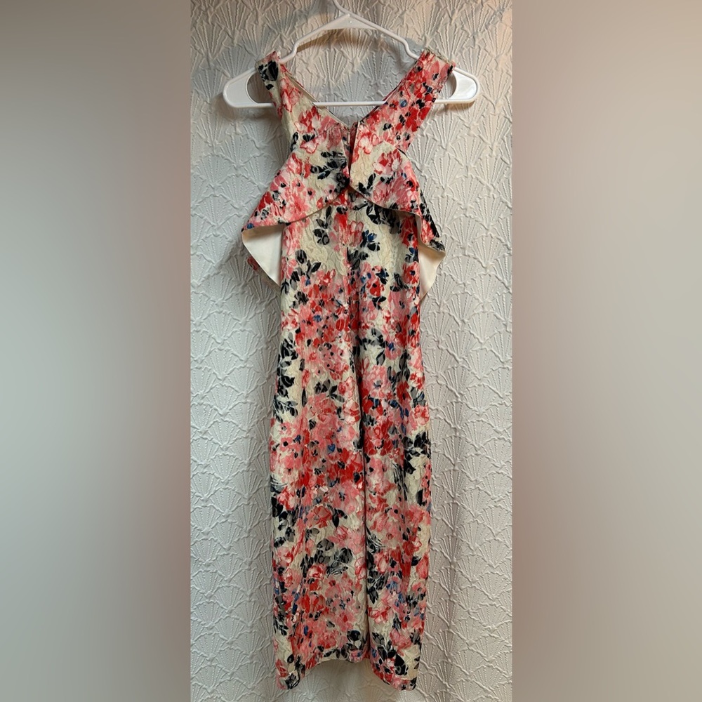 RACHEL Rachel Roy Pink Floral One-Shoulder Cold-Shoulder Dress - Picture 5 of 9